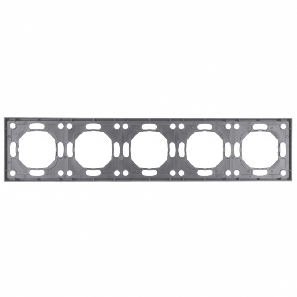 Рамка STEKKER, PFR00-5005-10 5-местная, серия Эмили, платиново-серый, soft touch, артикул STEKKER 49966