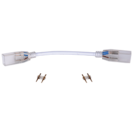 SCVN14ESB Ecola LED strip 220V connector гибкий соединитель лента-лента 2-х конт с разъемами для ленты IP68 14x7 