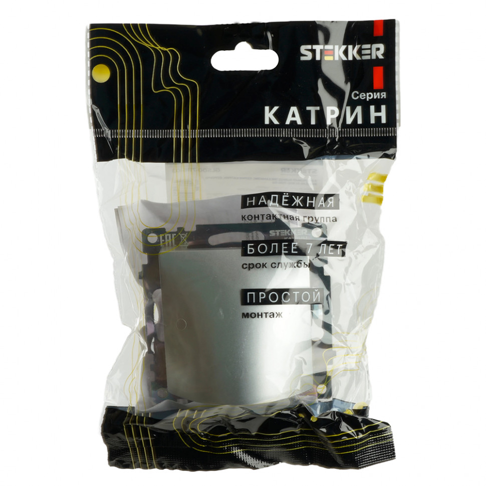 Кабельный вывод (механизм), STEKKER, серия Катрин, серебро, GLS00-7116-03, артикул STEKKER 49465