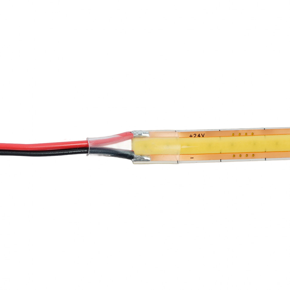 Лента светодиодная COB 720SMD(2110) 10Вт/м 24V 5000*8*1.8мм IP20 3000К, LS536 FERON СВОБОДНЫЙ РЕЗ, артикул FERON 53097