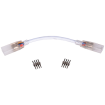 Ecola LED strip 220V connector гибкий соединитель лента-лента 4-х конт с разъемами для ленты IP68 RGB 14x7
