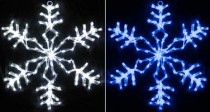 Снежинка мерцающая 40 см, синий Rich LED