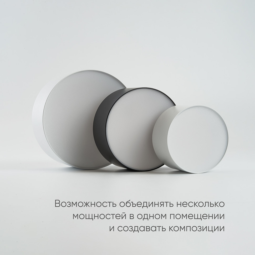 Светильник накладной со светодиодами 20W, 1400Lm, черный (4000К), AL200 “Simple matte”, артикул FERON 48077