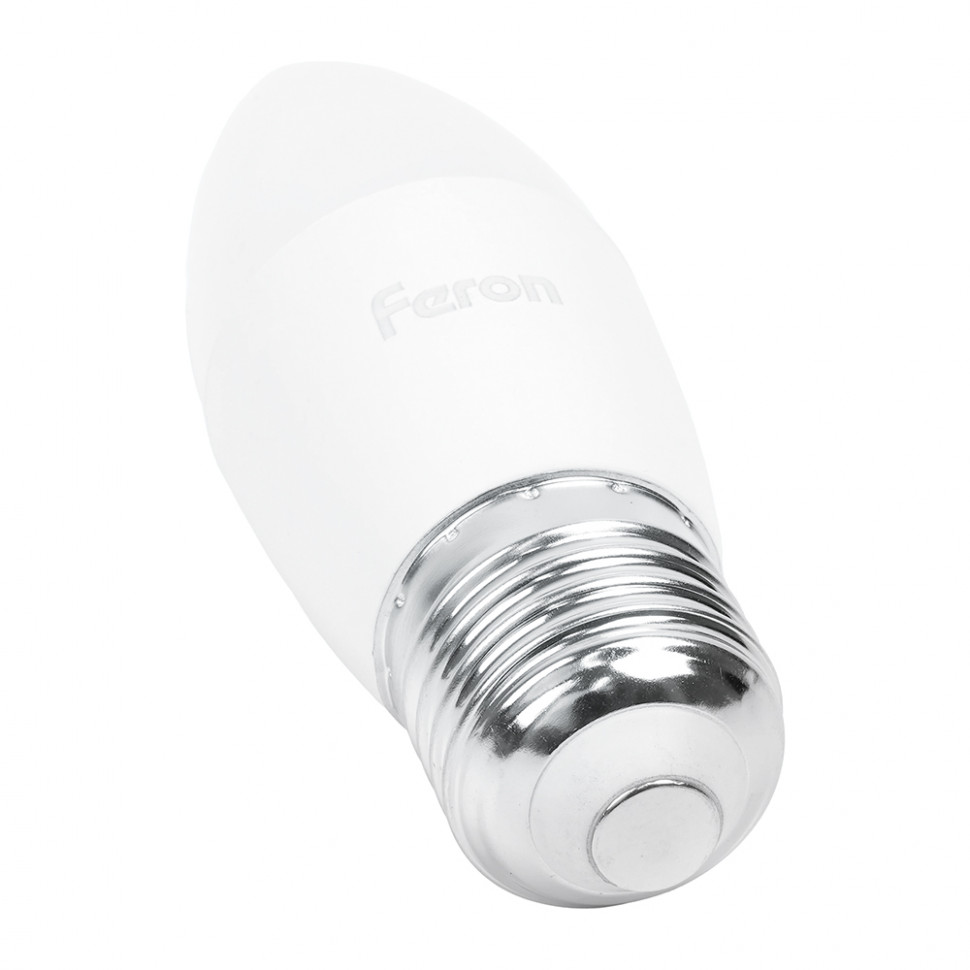 Лампа светодиодная Feron LB-97 Свеча E27 7W 175-265V 2700K, артикул FERON 25758