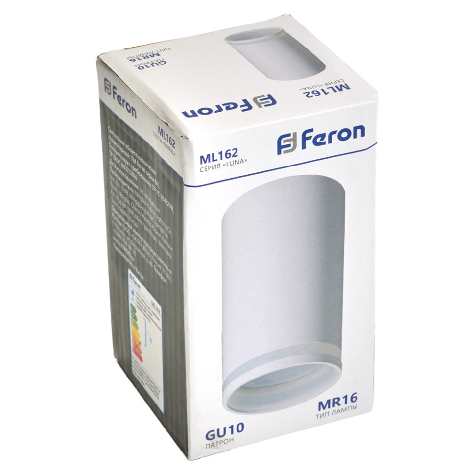 Светильник потолочный Feron ML162 Barrel LUNA MR16 GU10 35W 230V, белый, артикул FERON 48815