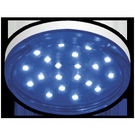 Цветная лампа Ecola GX53   LED color  4,4W Tablet 220V Blue Синий прозрачное стекло 27x74 T5TB44ELC 