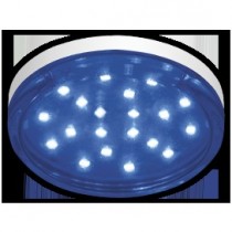 Цветная лампа Ecola GX53   LED color  4,4W Tablet 220V Blue Синий прозрачное стекло 27x74