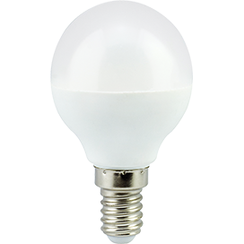 K4QW54ELC Лампа светодиодная Ecola globe   LED Premium  5,4W G45 220V E14 2700K шар (композит) 77x45 