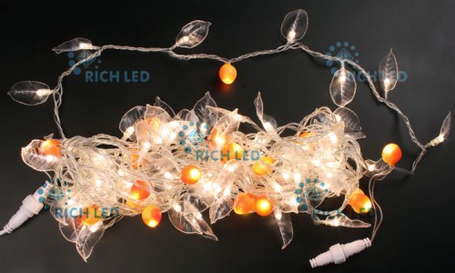 Светодиодная гирлянда Декор Флора, белый теплый Rich LED RL-S1T10C-T/WW 