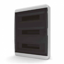Пластиковый распределительный щит навесной BNK 40-54-1 прозрачная черная дверца