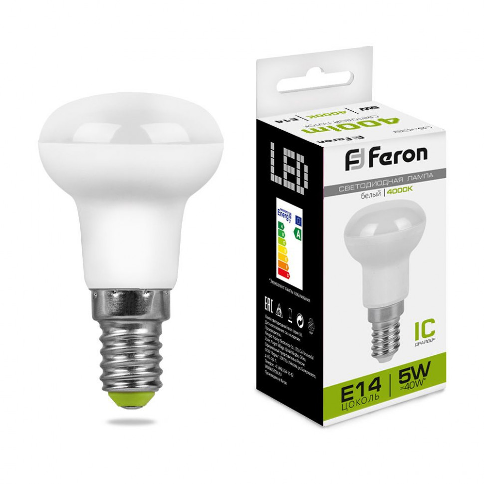 Лампа светодиодная Feron LB-439 E14 5W 175-265V 4000K, артикул FERON 25517
