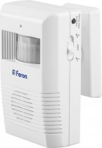 Звонок-сигнализация с ИК-датчиком движения Feron 005-B Электрический 36 мелодий белый/серый с питанием от батареек
