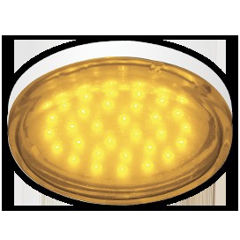 Цветная лампа Ecola GX53   LED color  4,4W Tablet 220V Yellow Желтый прозрачное стекло 27x74 T5TY44ELC 