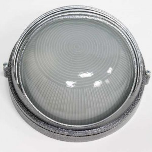 Пылевлагозащищенный накладной светильник  НПО11-100-03  серебро 10583 Пылевлагозащищенный накладной светильник  НПО11-100-03  серебро