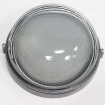 Пылевлагозащищенный накладной светильник  НПО11-100-03  серебро