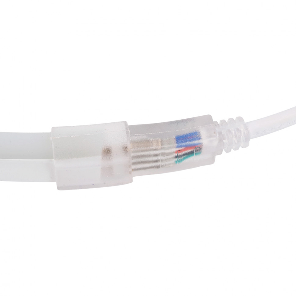 Лента светодиодная,77SMD(5050)/м 8Вт/м 220V IP67 10м, RGB , FERON LS720 с 1 контроллером, 2 заглушками, 10 крепежами в комплекте, артикул FERON 52111
