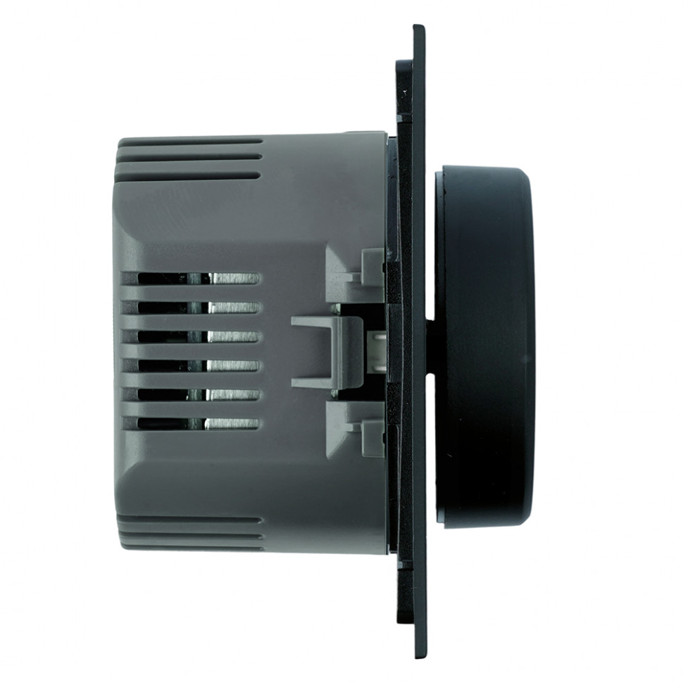 Выключатель диммирующий (механизм), STEKKER, 250В, 1200W, серия Мия, RSW10-3106-05, черный бархат, артикул STEKKER 50568