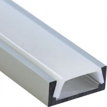 Профиль алюминиевый Feron для светодиодной ленты CAB262  "накладной" узкий с заглушками
