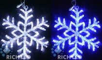 Снежинка 70 см, акрил, белый Rich LED