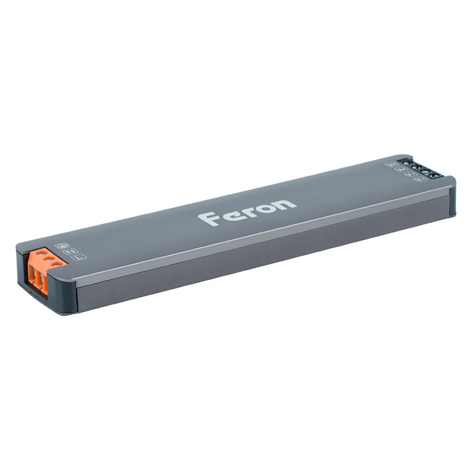 Трансформатор электронный для светодиодной ленты 150W 24V 153*33.8*13мм IP20 (драйвер), LB010 FERON, артикул FERON 53147