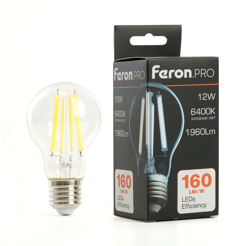 Лампа светодиодная Feron.PRO LB-1112 Шар E27 1960LM 12W 175-265V 6400K, артикул FERON 48897
