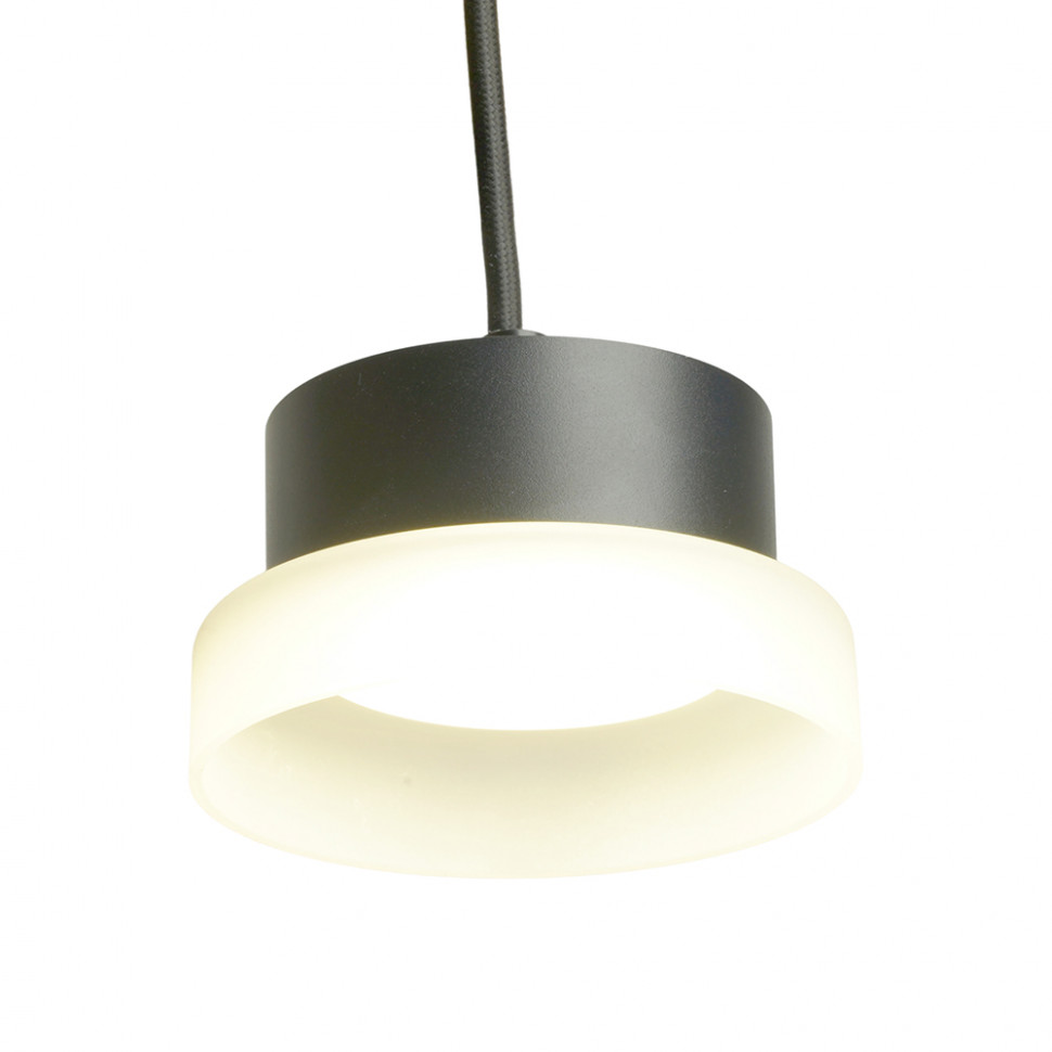 Светильник потолочный Feron Barrel HL4608 OPAL levitation 12W, 230V, GX53, черный, на подвесе 1,7 м, артикул FERON 51687