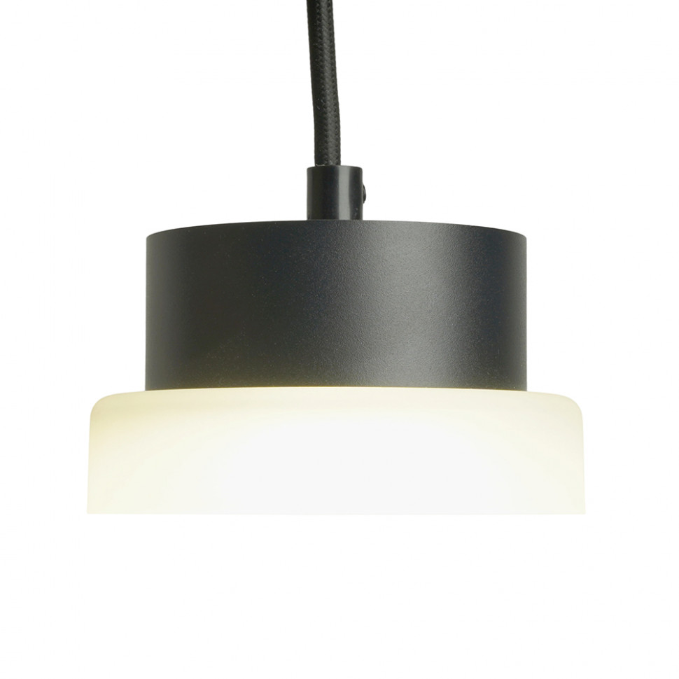 Светильник потолочный Feron Barrel HL4608 OPAL levitation 12W, 230V, GX53, черный, на подвесе 1,7 м, артикул FERON 51687