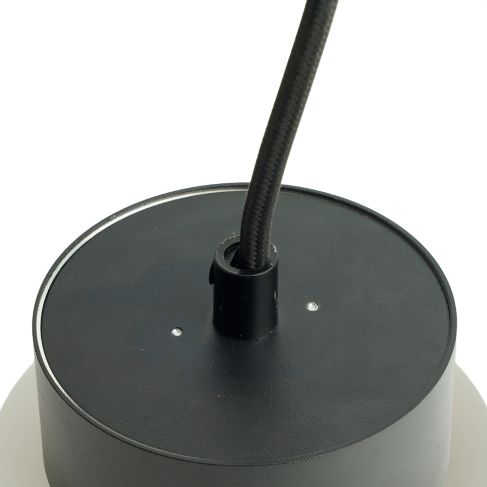 Светильник потолочный Feron Barrel HL4608 OPAL levitation 12W, 230V, GX53, черный, на подвесе 1,7 м, артикул FERON 51687