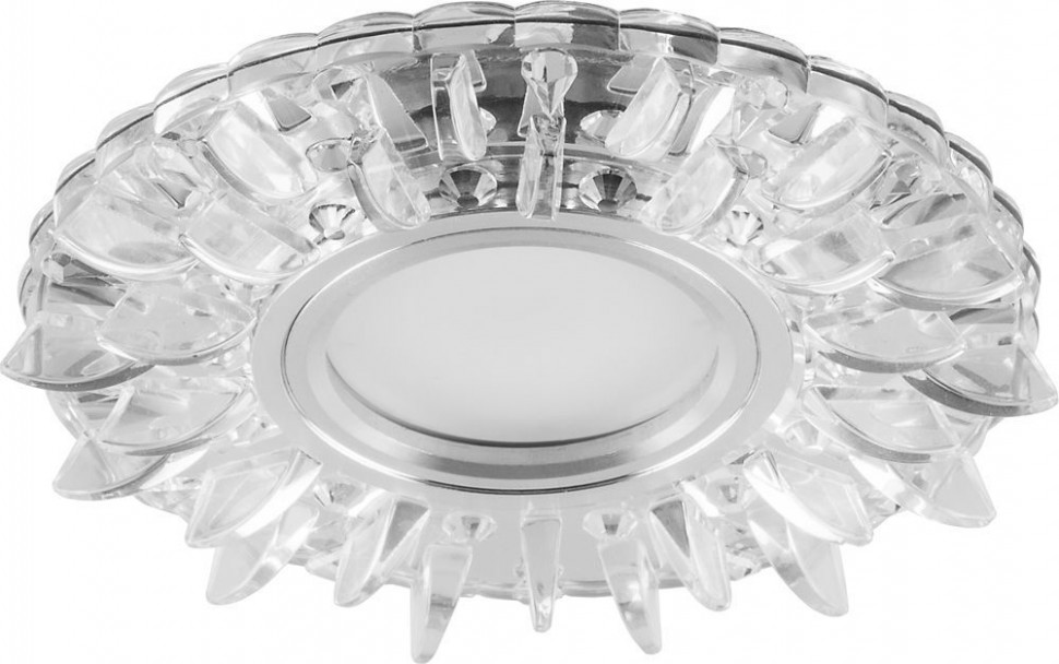 Светильник встраиваемый с белой LED подсветкой Feron CD911 потолочный MR16 G5.3 прозрачный, артикул FERON 28894