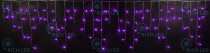 Гирлянда бахрома 3*0.5 м фиолетовый, прозрачный провод Rich LED