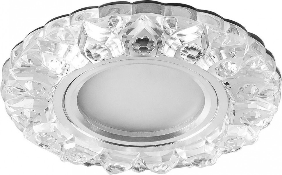 Светильник встраиваемый с белой LED подсветкой Feron CD908 потолочный MR16 G5.3 прозрачный, артикул FERON 28891