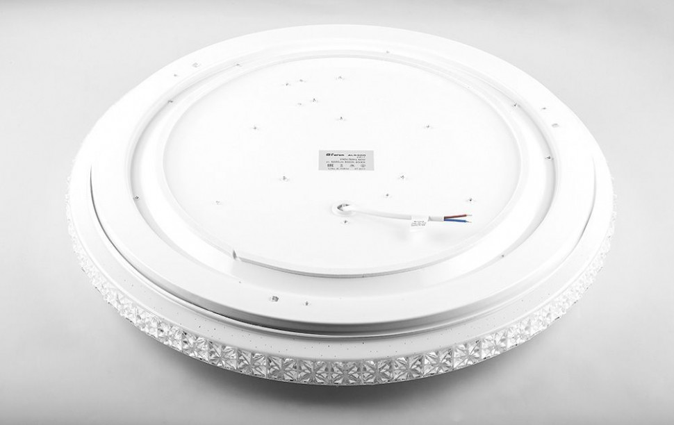 Светодиодный управляемый светильник накладной Feron AL5300 BRILLIANT тарелка 100W 3000К-6000K белый, артикул FERON 29785